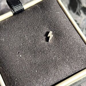 Missoma Pave Lightning Bolt Mono Stud Earring